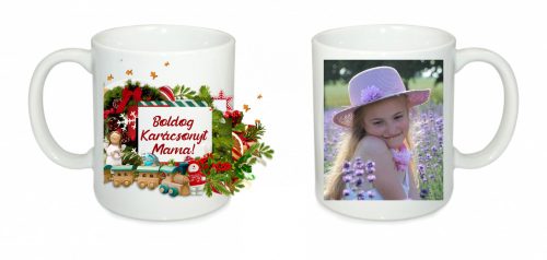 1.Karácsonyi bögre saját képpel, szöveggel 