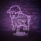 Bárányos 7 színű 3D LED lámpa