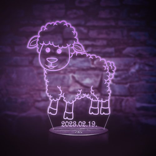 Bárányos 7 színű 3D LED lámpa