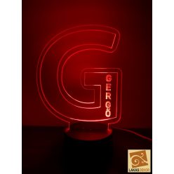 Saját neves led lámpa