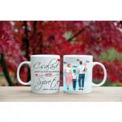 Család ahol az élet kezdődik bögre Kisfiú-Babalány