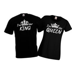 I'm King & Queen páros póló
