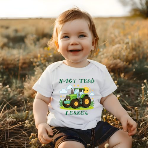 Nagy tesó leszek traktoros baba body