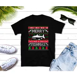 Merry Fishmas, karácsonyi horgász póló