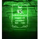 Születésnapra 7 színű 3D LED lámpa névvel