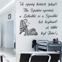   A szépség belülről fakad – Inspiráló falmatrica otthonra (2. változat)