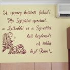 A szépség belülről fakad – Inspiráló falmatrica otthonra (2. változat)