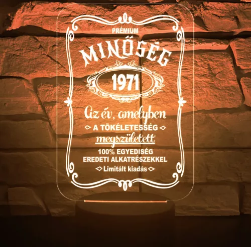 Prémium minőség 3D hatású led lámpa