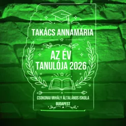   Az év tanulója 3D LED lámpa – különleges jutalom és emlékajándék