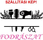 Fodrászat falmatrica (két színből) 