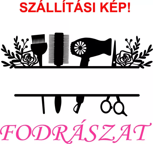 Fodrászat falmatrica (két színből) 