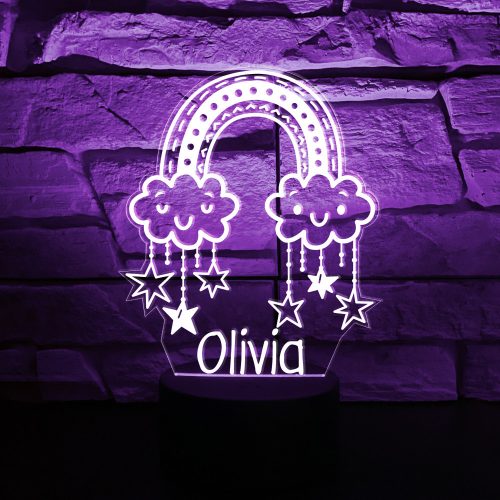 Szivárványos álomfogó 3D hatású led lámpa