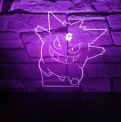 Pokémon 7 színű 3D LED lámpa