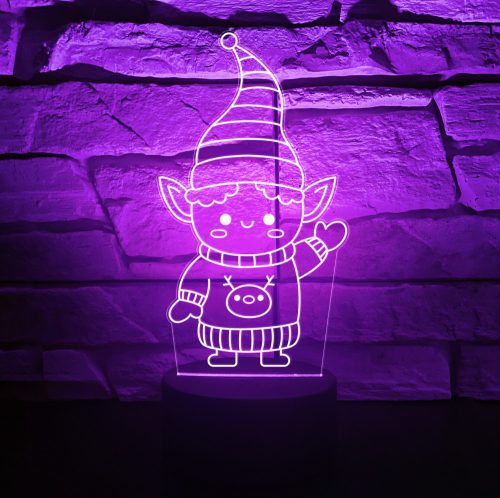 Manóka 3D hatású karácsonyi Led lámpa