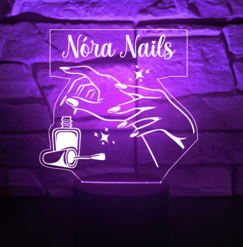 Körmös 3D hatású Led Lámpa