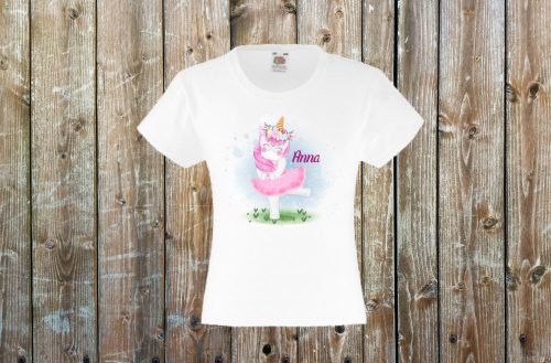 Balerinás unicornis gyerek póló