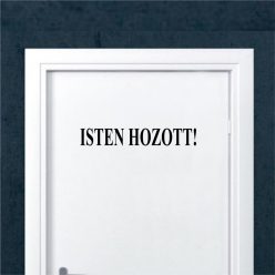 isten hozott 2 ajtómatrica