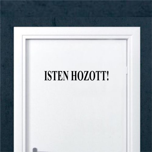 isten hozott 2 ajtómatrica