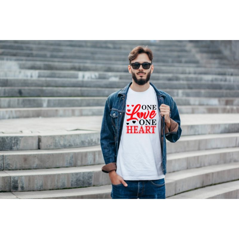 One Love One Heart férfi póló