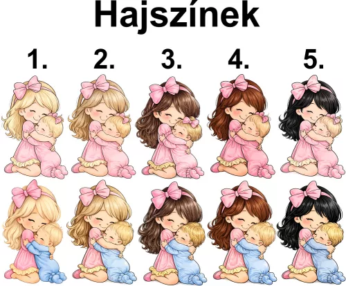 Személyre Szabható Kislány Baba Póló – "Nagy Tesó Leszek"