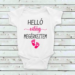   Babaköszöntő Baba Body – "Helló Világ Megérkeztem"