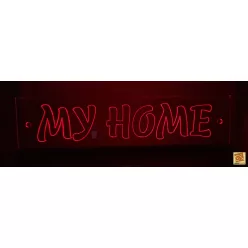 My Home gravírozott Led tábla