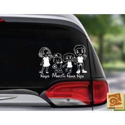 Anya, Fiú, Lány, Apa autósmatrica