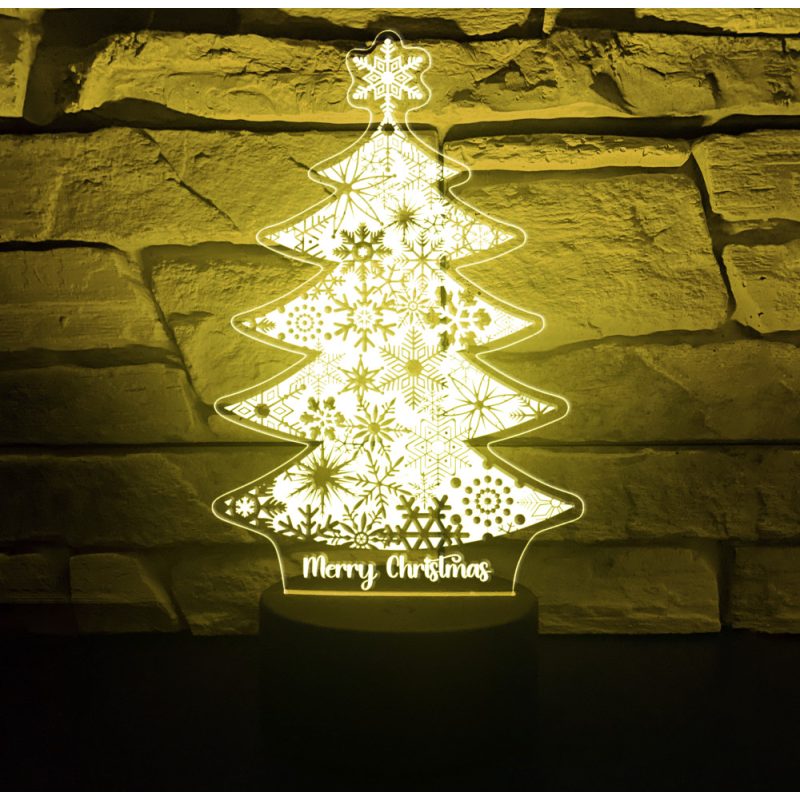 12. Karácsonyi 3D hatású led lámpa