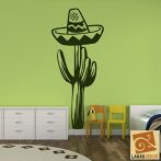 Kaktusz kalappal falmatrica