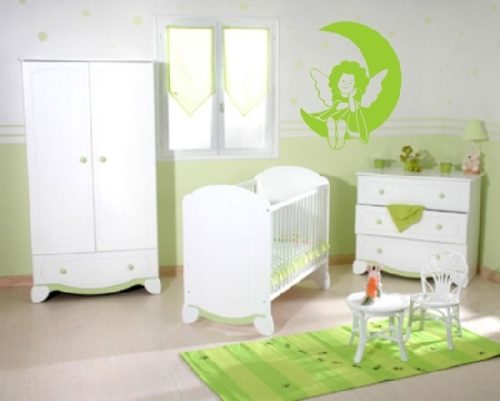 Angyalka a holdon gyerekszoba falmatrica