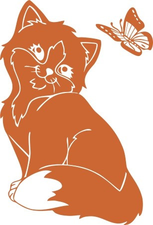 Cica 3 gyerekszoba falmatrica