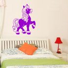 Póni gyerekszoba falmatrica