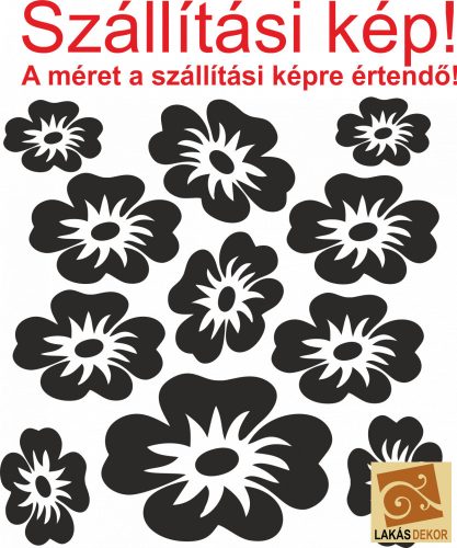 Virágfej Garnitúra 11db-os falmatrica