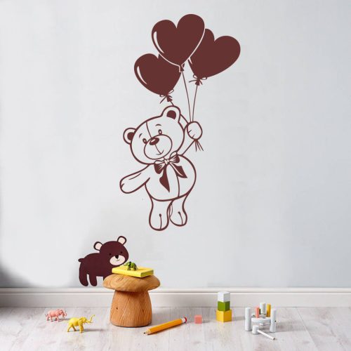 Maci gyerekszoba falmatrica