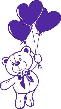 Maci gyerekszoba falmatrica