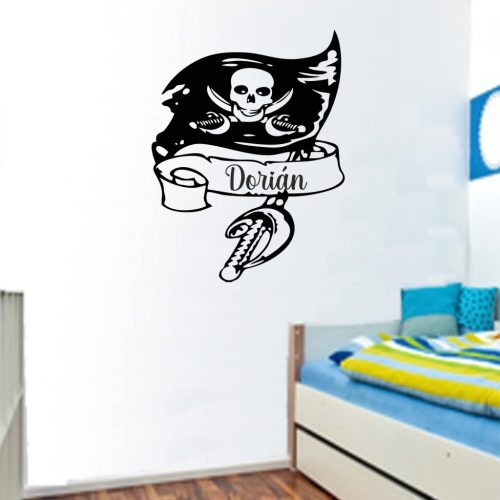 Fiús szoba 3 kalóz falmatrica