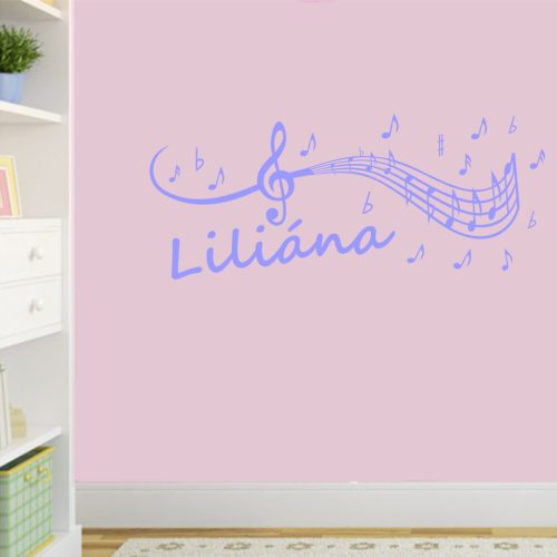 Lányos szoba 2 hangjegyes falmatrica