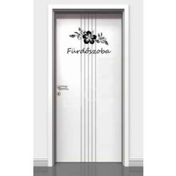 Mosdó 1 ajtó matrica