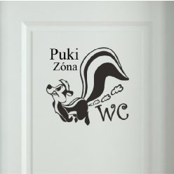 WC dekoráció 1, Borz ajtó matrica