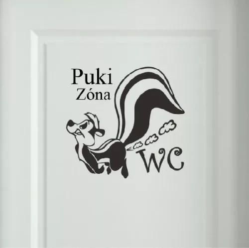 WC dekoráció 1, Borz ajtó matrica