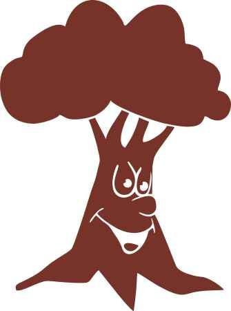 Fa 2 gyerekszoba falmatrica, fák