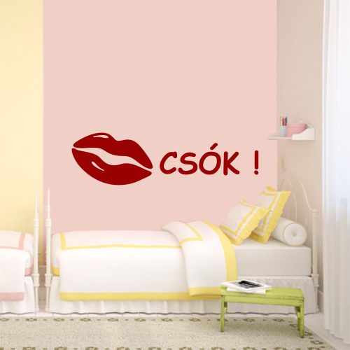 Csók falmatrica