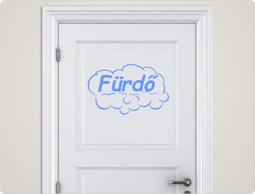 Mosdó 2 ajtó matrica