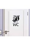 Wc dekoráció 4, borz Wc dekoráció 4, borz
