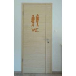 Wc dekoráció 6 vicces ajtó matrica