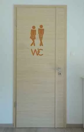 Wc dekoráció 6 vicces ajtó matrica