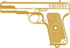 Pisztoly 1 falmatrica