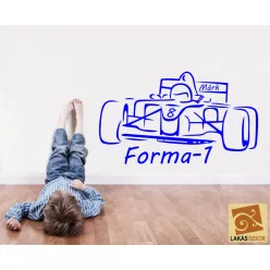 F1 autó 2 falmatrica