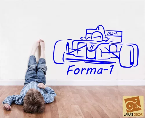 F1 autó 2 falmatrica