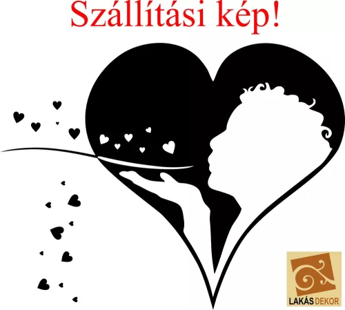 Szív  falmatrica 2